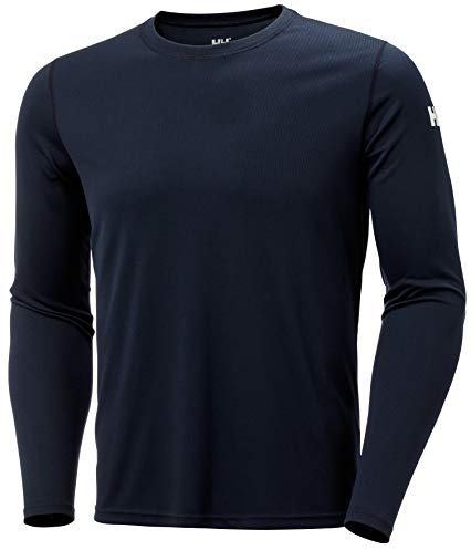 Helly Hansen Herren HH Tech Crew Langarm Funktionsshirt, Marineblau, M