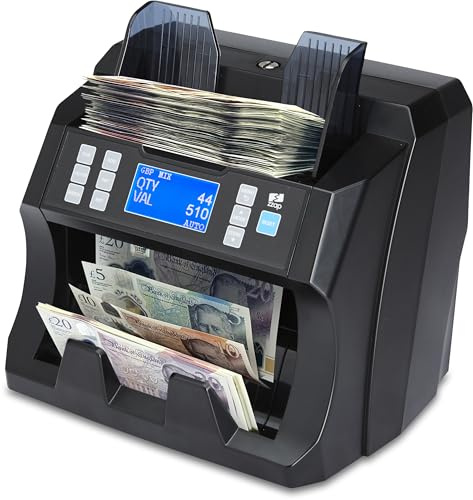 ZZap Banknote Counter & Counterfeit Detector - Money Cash Currency Machine (NC45)