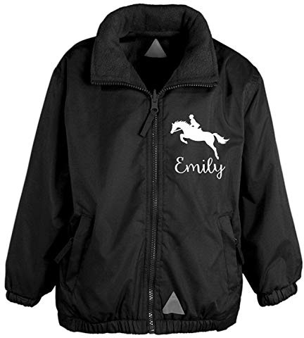 Edward Sinclair Personalisiertes Pferd mit Namen, Reitjacke für Mädchen, bitte gehen Sie zu Geschenkoptionen hinzu. Geben Sie den Namen in der FreeGiftMessageBox ein oder senden Sie eine Nachricht an