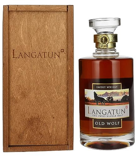 Langatun Old Wolf Smoky Whisky Single Malt Whisky 0,5 Liter 46% Vol.