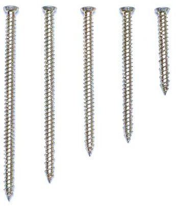 A4 Stainless Steel 7.5Ø Concrete Screw Countersunk Torx UPVC Frame Door Fixing High-Low Serrated Thread Anti Corrosion (10, 7.5 x 132mm)