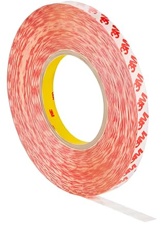 Dpm tapes - Cinta adhesiva de doble cara GPT PET: fuerte adherencia, se adhiere a superficies difíciles. Grosor 0,21 mm, resistente hasta 150 °C, resistencia UV ex 9088- (9 mm x 50 m)