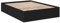 vidaXL Bettgestell, Bett Doppelbett für Schlafzimmer, Bettrahmen mit Lattenrost, Schlafzimmerbett Modernes Design, Schwarz 140x200cm Holzwerkstoff