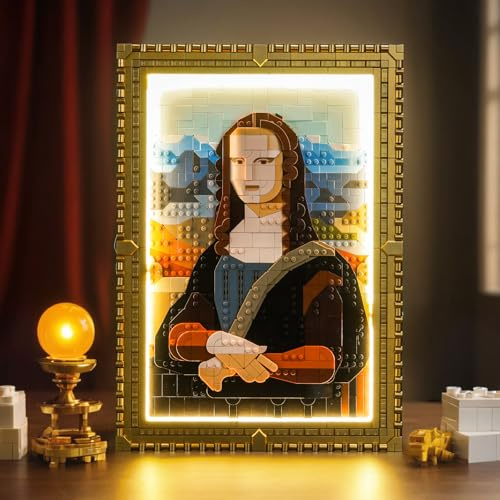 LocoLee Led Light Set Compatible with Lego Mona Lisa 31213 Led Decoration Lighting Kit Compatible with Lego Mona Lisa Building Blocks Model,Only Lights Set,No Model