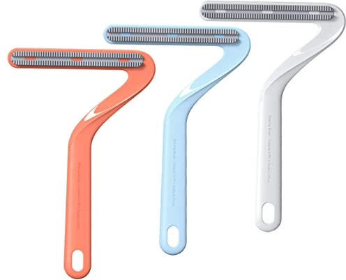 1 Set Raschietto Depilatore Per Animali Domestici Per Mobili Levapelucchi Portatile Depilatore Per Animali Domestici Per Bucato Depilatore Per Tappeti Acciaio Inossidabile 3 Pz ULTECHNOVO