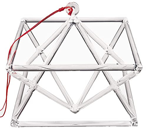 Kristallens musikaliska pyramid i klart kvartskristall, utmärkt klanginstrument, perfekt för helande meditation och chakraläkning, inklusive kristall-percutor och est