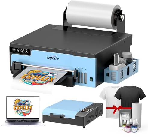 EXPLUX A4 DTF Printer XP600 Printhead L8058 Bundle with Oven, Laptop