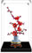 Vitrine en acrylique pour Lego 10369 modèle fleur de prunier - Étanche à la poussière - Transparent - Vitrine de collection de modèles (modèle non inclus) (base noire 3 mm)