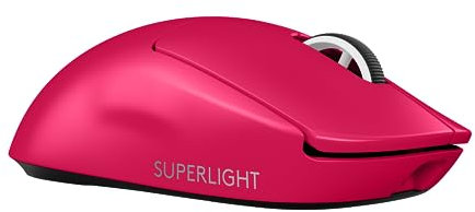 Logitech G PRO X SUPERLIGHT 2, Ratón inalámbrico para gamingratón Pro-Grade de 60 g con 5 botones programables, sensor de 44 000 DPI, velocidad de respuesta de 8 kHz, carga USB-C para PC/Mac - Rosa