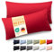 Blumtal Kissenbezug 40 x 80, 2 Stück - Oeko-TEX zert. Kissenbezüge 100% Mikrofaser in extra weich & waschmaschinenfest - Bezug Kissen 40x80 Rot