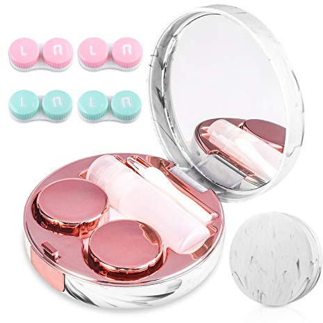cauyuan Cute Contact Lens Case Portable Travel Box