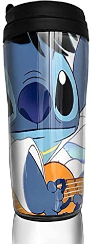 St-Itch - Tazza termica a doppio strato, con coperchio, ideale per bevande calde e fredde.