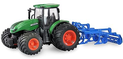 Amewi 22640 RC-Traktor mit Grubber, Sound & Licht, 1:24 RTR grün
