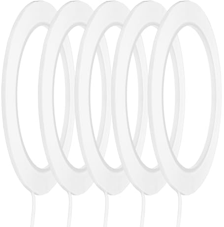 sourcing map Lot de 5 rubans adhésifs pour tableau blanc de 2 mm - 66 m - Pour tableau blanc - Effaçable à sec - Scrapbooking - Bricolage - Artisanat