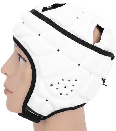 Oreilet Mjuk Skalhjälm, Eva Sponge Rugby Headguard Youth Scrum Cap för Barn, Huvudskydd med Justerbar Rem för Fotboll, Cykling, Baseball, Fotboll (S)