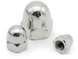 Kupolmuttrar i rostfritt stål, Acorn-mutter 304 rostfritt stål, flera storlekar, DIN1587, sortiment(M14 5pcs)