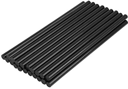 X AUTOHAUX 20 Pcs Black Car Hot Glue Paintless Dent Removal Sticks 7mm x 150mm