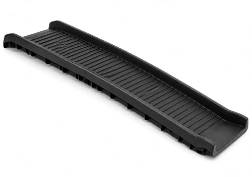 Foldable Dog Ramp for Car SUV Truck – 61 Inch Portable Pet Ramp with Non-Slip Surface | Lightweight Heavy Duty Plastic Pet Stairs for Large Medium Dogs | Easy Storage Design
