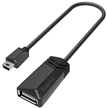 Hama Adattatore OTG mini USB B - Presa USB A 2.0 (480 Mbps, spina stretta, fili di rame) nero