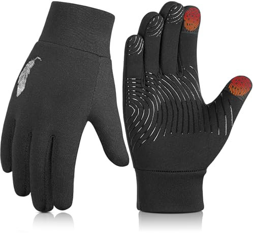 Winter Handschuhe Kinder Fahrradhandschuhe Touchscreen - Anti-Rutsch Winddichte Radhandschuhe Herbst früher Winter Laufen Winterhandschuhe Junge Mädch für Outdoor Sport Fahrrad 4-12 Jahre