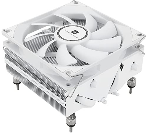 THERMALRIGHT AXP90-X53 vit lågprofil CPU-luftkylare, 53 mm höjd, TL-9015W Slin PWM-fläkt, AGHP 3.0-teknik, för AMD AM4 AM5/Intel 1150/1151/1155/1156/1200/1700 (vit)