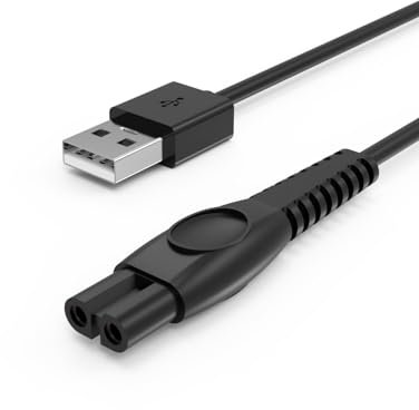 5V USB Ladekabel Passend für Philips QP2824, QP2734, QP2724, QP2834, QP1924, X3001, S3145, BG3027, QP4631, MG5910, MG7910, MG9510, S7887, MG5920, QP6652, für Philips 360 Rasierer Kabel