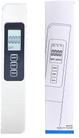 Test Acqua,Misuratore Digitale TDS EC per Acqua - Penna di Precisione 0-9990ppm per Acqua Potabile Acquari Laghetti Domestici