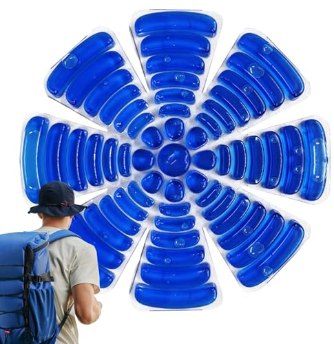 Renchey Pack De Froid Rafraîchissant Pour Chapeau | Dispositif Froid Casque Vélo | Compresses Rafraîchissantes Portables pour Casque Camping Sports Extérieur Randonnée Escalade