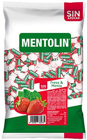 Mentolín Fresa&Menta Caramelo Duro sin Azúcares con Edulcorantes - 1000 gr