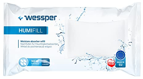 Wessper deshumidificador, anti humedades granulado 250g, para todos los deshumificador, deshumidificador humedad casa, sin electricidad - 40 piezas
