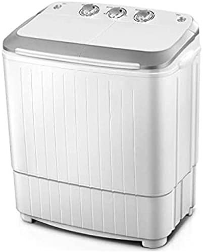 Lavatrice da Campeggio, Lavatrice Portatile, Lavatrice a Doppia Vasca, capacità Totale 8,0 kg, Lavatrice e asciugatrice per dormitori da Campeggio, Appartamenti, camere universitarie, lavatr