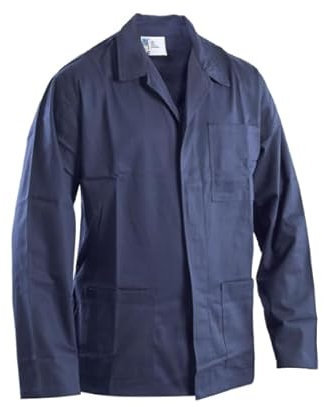 Generico Giacca da Lavoro Uomo in Cotone 100% MASSAUA (Blu, 52)