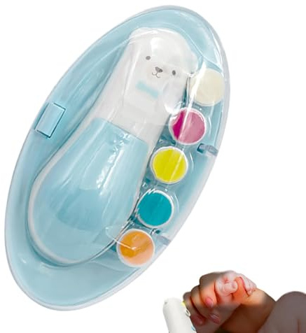Hogvinnatil babynagelklippare, babynageltrimmer – naglar trimmer | automatisk nagelgroomer för spädbarn, barn, vuxna, vårdare och äldre