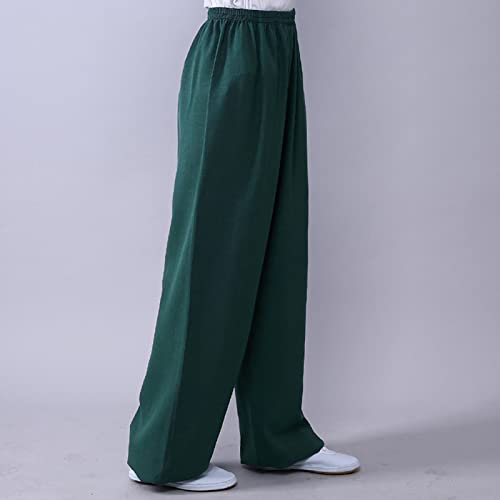 001,3XL,Taiji Hose Damen Herren Baumwolle Und Leinen Kung Fu Qigong Shaolin Kampfsport Training Hose Atmungsaktiv Lauschig Zen Meditation Wing Chun Taekwondo Yoga Bloomers