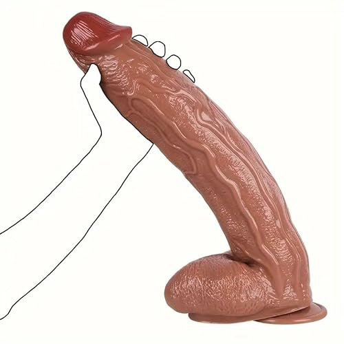 3 Diameter 17.4 Long Realistic Huge Silicone Dildo, Extra Large XXXL Thick Toy with Suction Cup, G-spot & Anal Pleasure for Experienced Men & Women 2285g