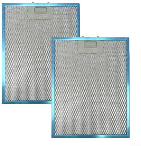 Niceminiwall Filtre de hotte en aluminium, 258 x 320 x 9 mm, filtre à vapeur d'huile en maille métallique, remplacement de hotte de cuisine à trois couches, passe au lave-vaisselle