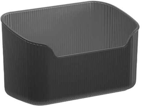 Caja de cosméticos de almacenamiento de escritorio, elegante organizador de maquillaje acrílico, juego de compartimentos transparentes de varios niveles, torre giratoria de bandeja de cosméticos