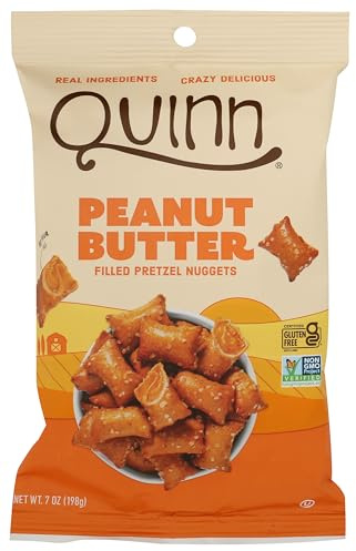 Quinn Popcorn, Pretzel Nuggets, Creamy Peanut Butter Filled, 7 Ounce (198 g)