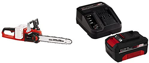 Einhell GE-LC 36/35 Li-Solo Sierra de Cadena a Baterías 0 W, 18 V + 4512042 Kit con Cargador y batería de repuest, tiempo de carga: 60 Minutos