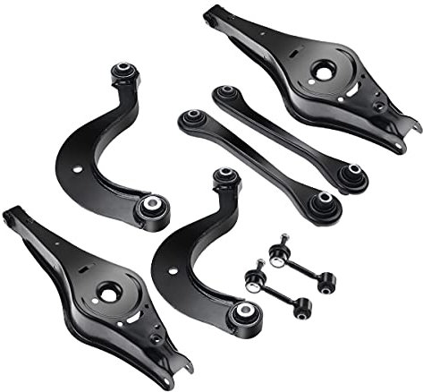 Frankberg 6x Querlenker + 2x Koppelstange Hinten Links Rechts Kompatibel mit A3 8P1 2003-2009 Leon 1P1 2005-2009 E.O.S 1F7 1F8 2006-2008 Replace# 1K0505465C