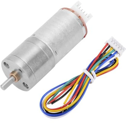 DC 12V Motor Engranaje Codificador,Motor ReduccióN Alto Torque Motor Engranaje Bobina Cobre Puro Para Robot Rc Coche DIY Motor(500RPM)