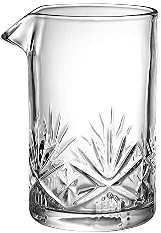 Housoutil Gläser Oz/ 700Ml - Mischglas Dickes Unteres - Mixer- Kristall- Mischglas Riegel- Mischkugel für Rühre Getränke Glas