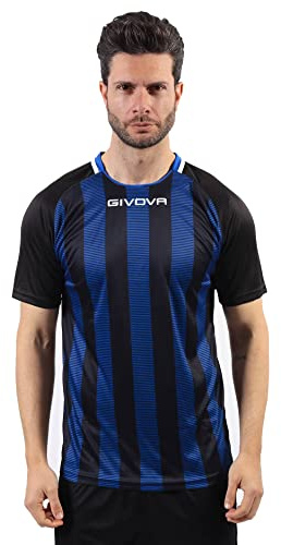 GIVOVA Shirt Tratto Nero/Azzurro Tg. L
