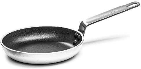 Forgast Padella Antiaderente Professionale 20 cm in Alluminio 3003, Rivestimento in Teflon, Padella Induzione Gas Fornello Elettrico, Comodo Manico, Resistente a Graffi e Abrasioni