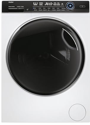 Haier I-Pro Série 7 Plus, Machine à laver à chargement frontal 8 KG, Libre installation, Classe A-25%, 1400 tours, Option vapeur, 14 programmes, App hOn, Smart Dosing, AxLxP 85x60x53 cm, Blanc - HW80