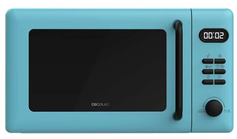 Cecotec Forno a Microonde con Grill Da 20 Litri Proclean 5110 Blue. 700 W In 6 Livelli E Griglia Da 800 W, Modalità Scongelamento, Segnale Fine Cottura, Lampada Interna, Timer 30 Minuti, Design Blu