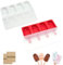 KunpengZen Eisformen Eis am Stiel – Stieleisformen Silikon, BPA-freie Kuchen-Eisformen, Popsicle Molds Set, Eiscreme-Formen für Desserts, Cake Pop und Ice Lolly Mould