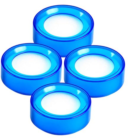 HYTROVE 4pcs Finger Moistener for Cash Handling and Office Use Round Plastic Sponge, Easy to Clean and Water Absorption Design for Quick Sort Finger Moisture