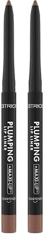 Catrice Cosmetics Plumping Lip Matita Labbra, idratante, lunga durata, opacizzante, colore intenso, opaca, 0.35 g (Confezione da 2)