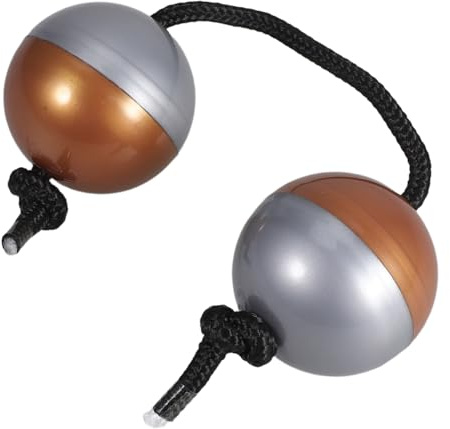 UPKOCH Maracas Para Bebés Forma De Huevo, Sonajas De Percusión Manual Colores Plateado y Marrón, Instrumento Musical Portátil Para Conciertos y Entretenimiento